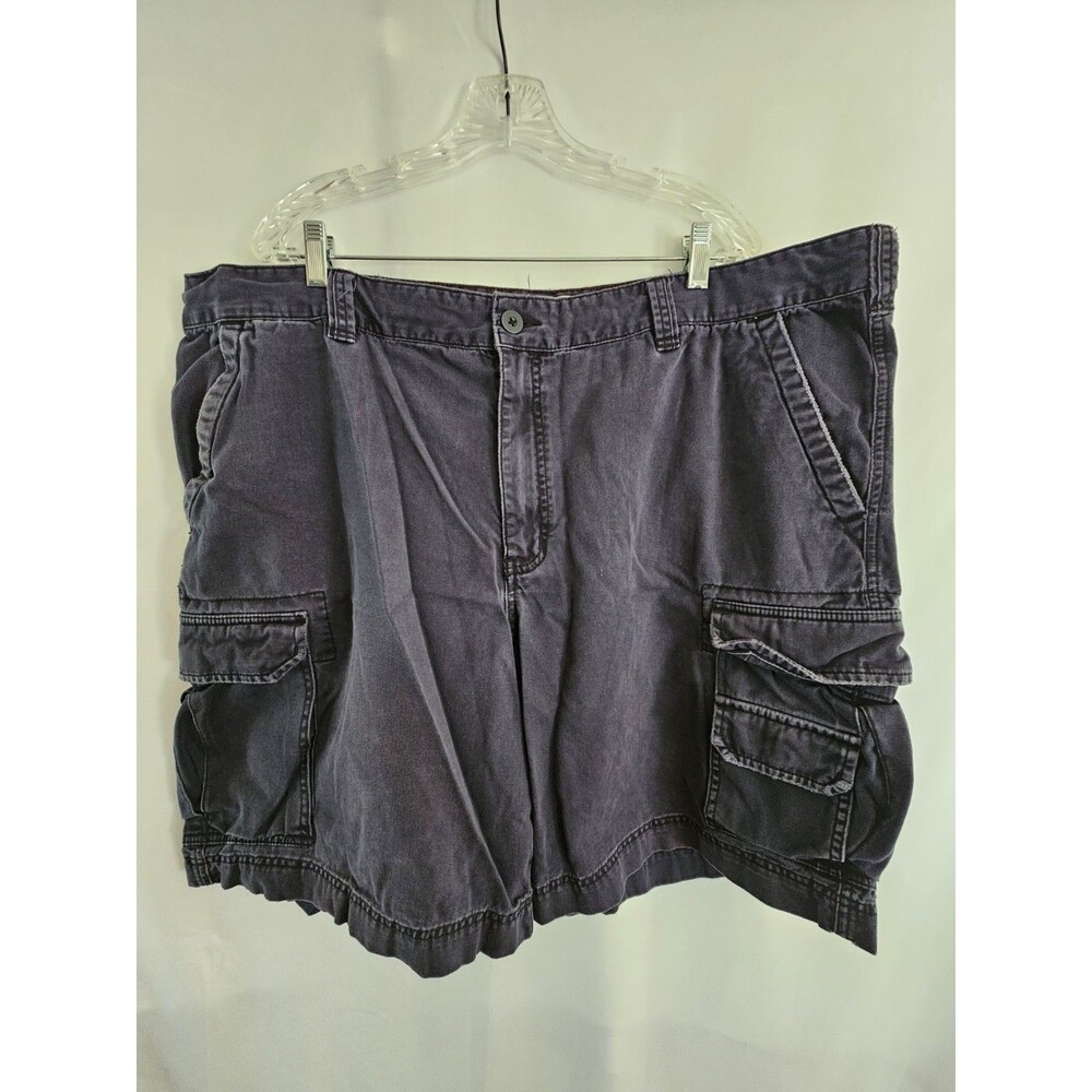 Merona Original Cargo Mens Size 44 Gray Cotton Multi Pocket Cargo Shorts